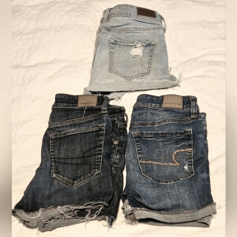 AMERICAN EAGLE Hollister Lot Denim Shirts SIZE 2